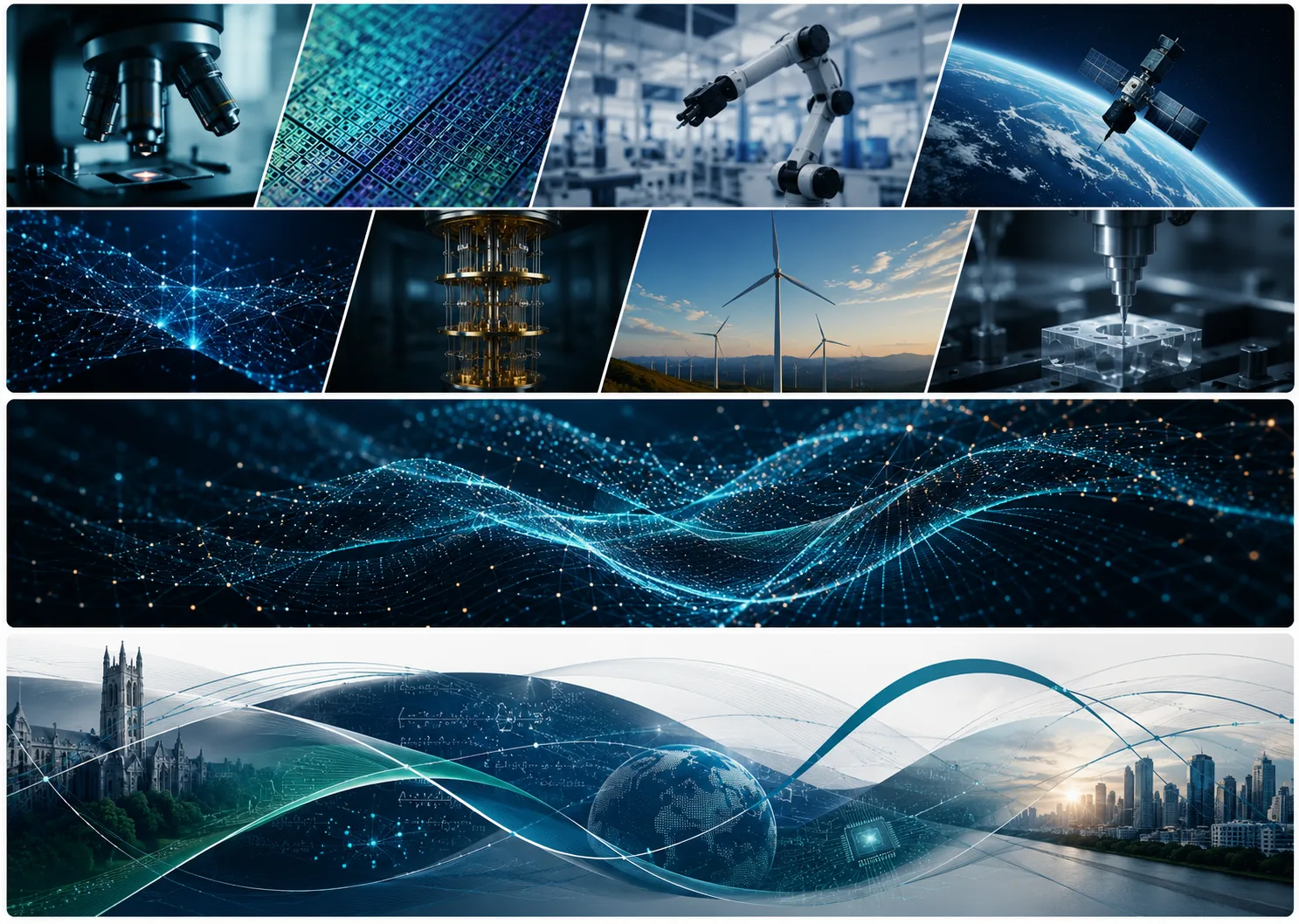 Multidisciplinary technology and research imagery representing the ARC ecosystem